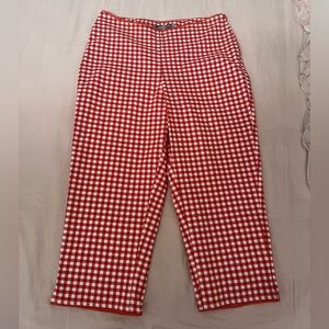 Urban Outfitters Red and White Gingham Pants